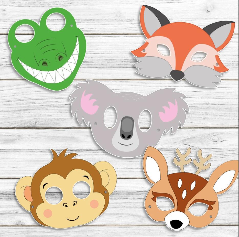 20 قطعة من أقنعة الحيوانات الو - مراجعة Zoo Party Games وسعره