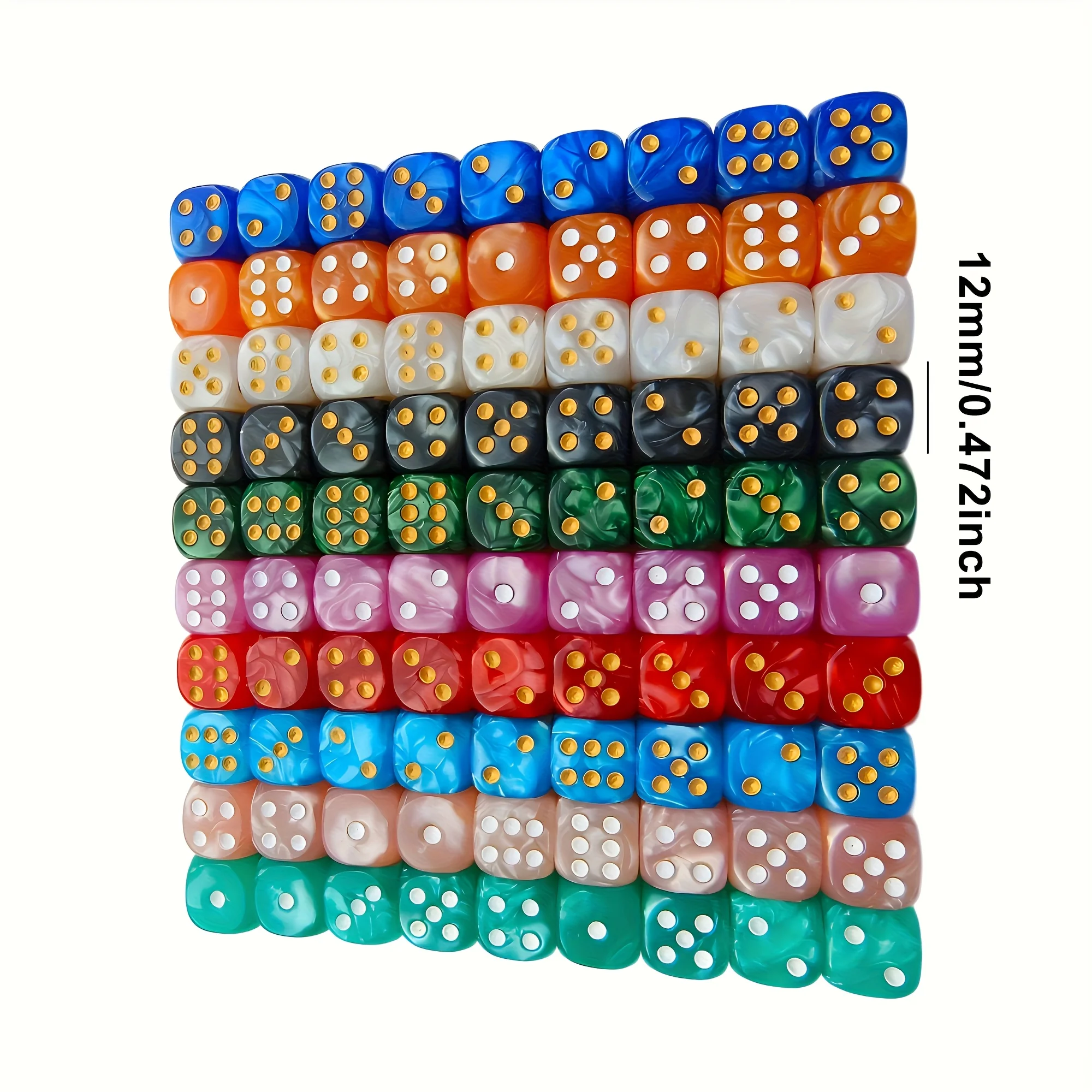 10 قطع من مكعبات النرد D6 اللؤ - مراجعة Party Games Indoor وسعره
