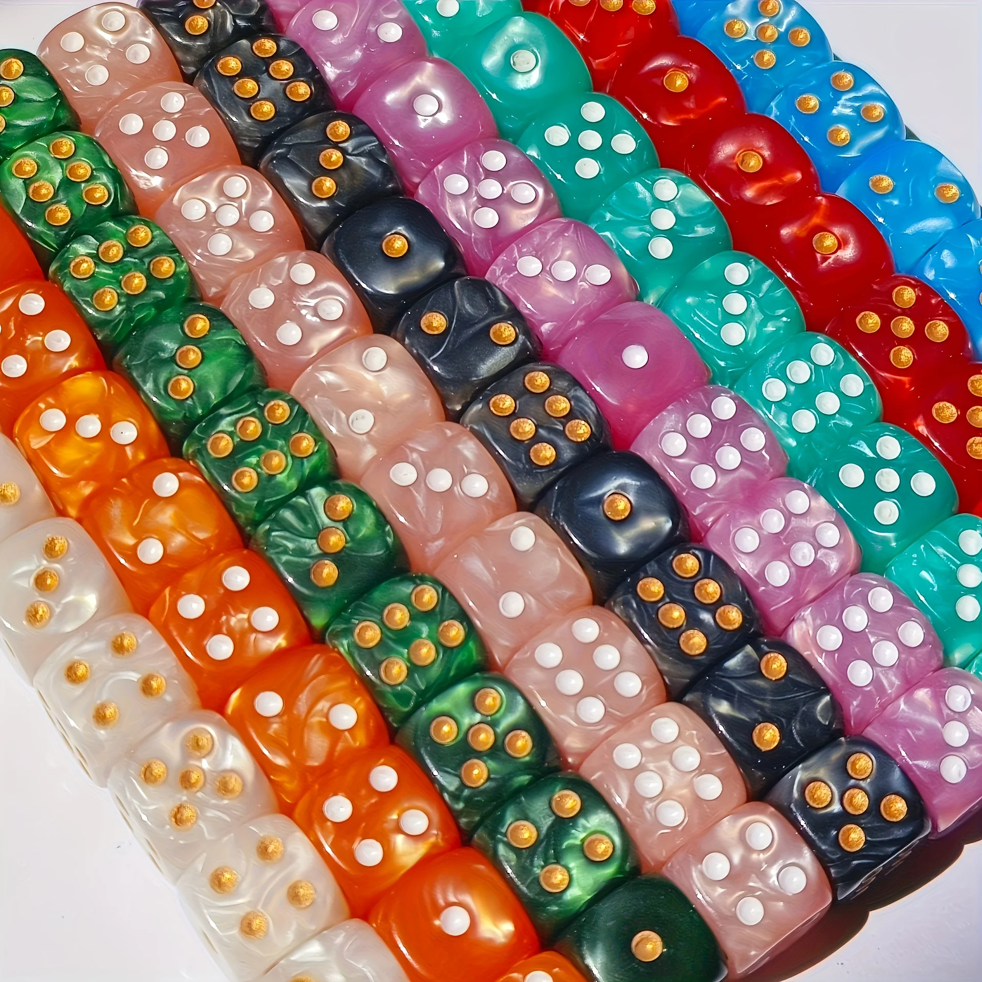 10 قطع من مكعبات النرد D6 اللؤ - مراجعة Party Games Indoor وسعره