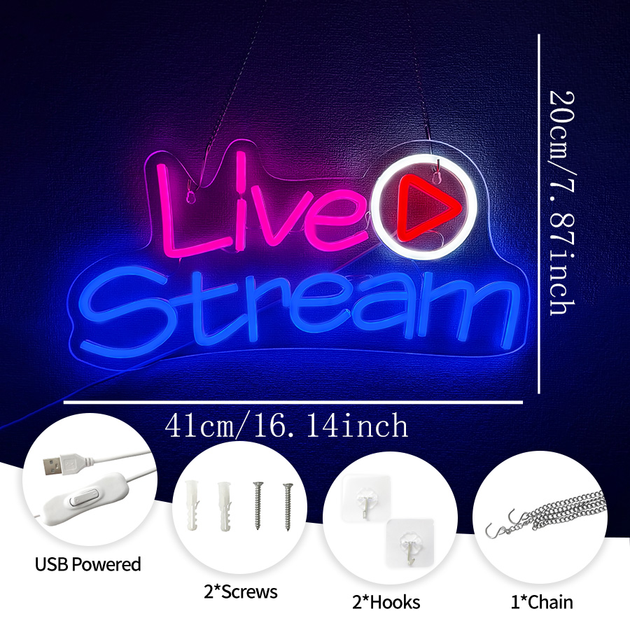 لافتة نيون LED للبث المباشر، د - مراجعة Party Games Stream وسعره