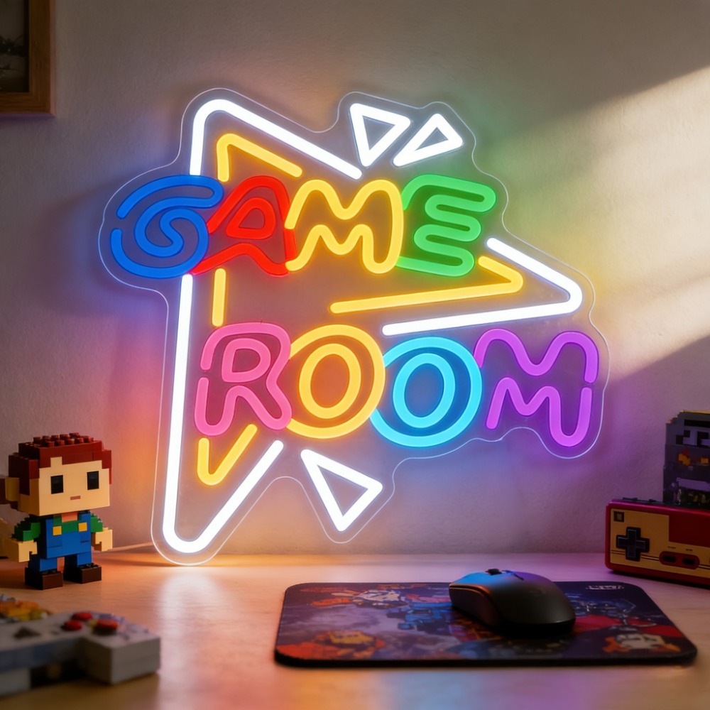 لافتة نيون LED لغرفة الألعاب ق - مراجعة Party Games Stream وسعره