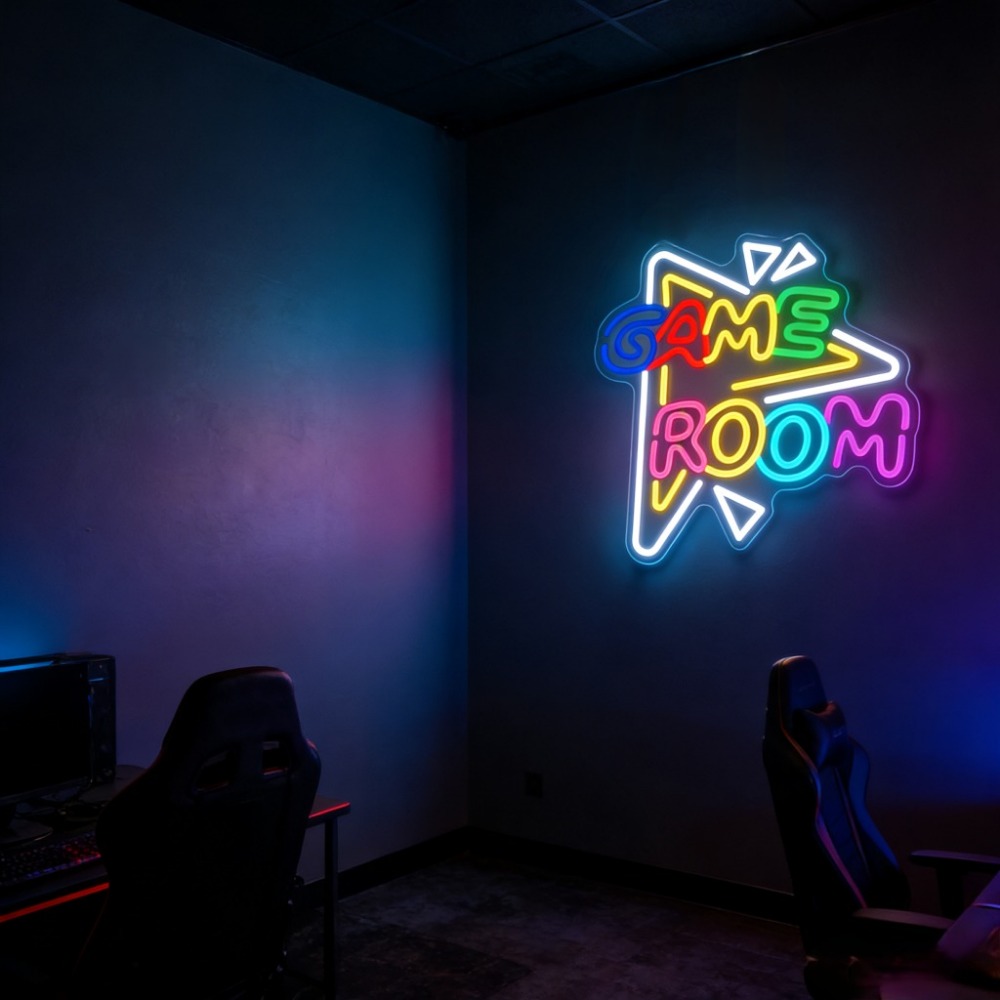 لافتة نيون LED لغرفة الألعاب ق - مراجعة Party Games Stream وسعره